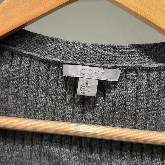 COS Wool Ribbed Cardigan - Picture 3 of 6